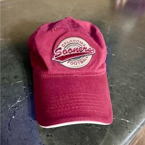 Oklahoma Sooners Maroon Baseball Cap with White Patch